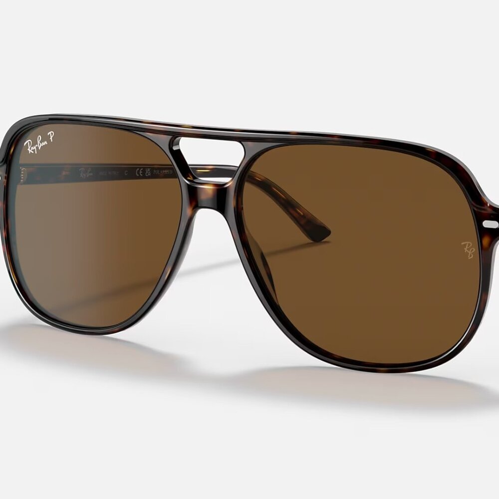 Wide frame Polarized Ray Ban Aviators RB 2198